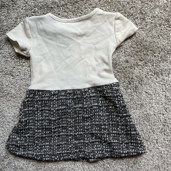 Blueberi Boulevard baby Girl Holiday Christmas Dress & Tweed coat set 12 months - Picture 8 of 10